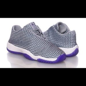 Jordan Purple and Gray Future Low Sneakers